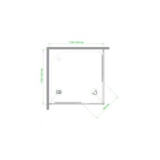 Душевой уголок без поддона 120х120 см Royal Bath RB1212HPD-T прозрачное