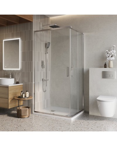 Душевой уголок BelBagno LUCE-AH-2-100/80-C-C