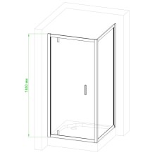 Душевой уголок без поддона 92х92 см Royal Bath RB9090HV-C-CH матовое