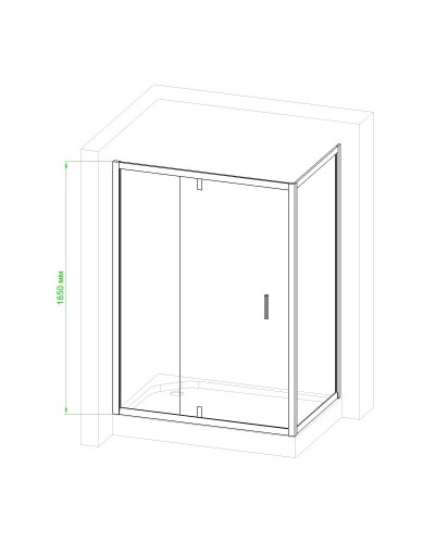 Душевой уголок без поддона 142х92 см Royal Bath RB9140HV-T-CH прозрачное