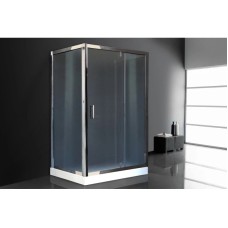 Душевой уголок без поддона 122х82 см Royal Bath RB8120HV-C-CH-P матовое