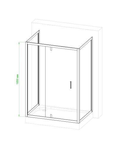 Душевой уголок без поддона 142х92 см Royal Bath RB9140HV-C-CH-P матовое