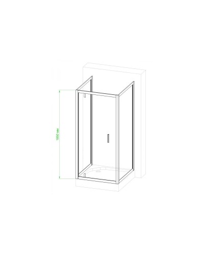 Душевой уголок без поддона 82х82 см Royal Bath RB8080HV-C-CH-P матовое