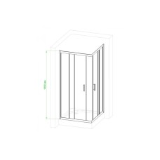 Душевой уголок без поддона 75х75 см Royal Bath RB75HPD-T прозрачное