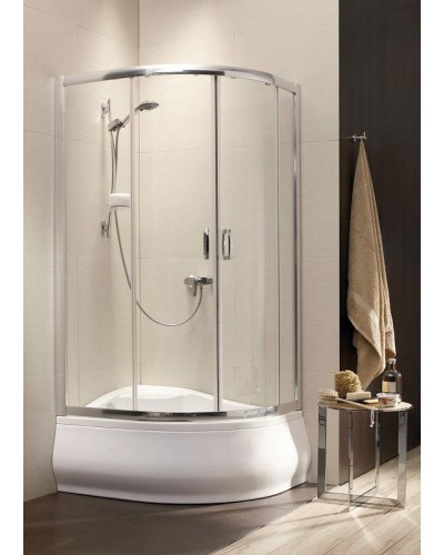 Душевой уголок Radaway Premium Plus E 1700 100x80 30481-01-01N профиль Хром стекло прозрачное