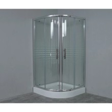 Душевой уголок с поддоном 100x100 см Timo TL-1101 R прозрачное с рисунком