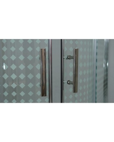 Душевой уголок с поддоном 100x100 см Timo TL-1101 R прозрачное с рисунком