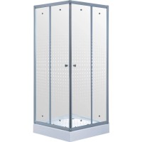 Душевой уголок с поддоном 100x100 см Timo TL-1102 R прозрачное с рисунком