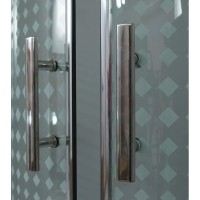 Душевой уголок с поддоном 100x100 см Timo TL-1102 R прозрачное с рисунком