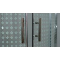 Душевой уголок с поддоном 80x80 см Timo TL-8001 R прозрачное с рисунком