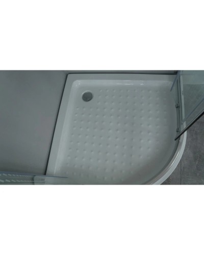 Душевой уголок с поддоном 80x80 см Timo TL-8001 R прозрачное с рисунком