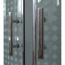 Душевой уголок с поддоном 80x80 см Timo TL-8002 R прозрачное с рисунком