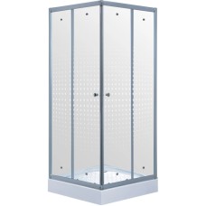 Душевой уголок с поддоном 90x90 см Timo TL-9002 R прозрачное с рисунком