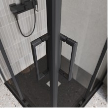 Душевой уголок BelBagno LUCE-A-2-90-C-NERO