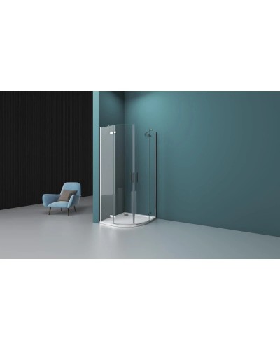 Душевой уголок 80х80 см BelBagno Kraft KRAFT-R-2-80-C-Cr прозрачное