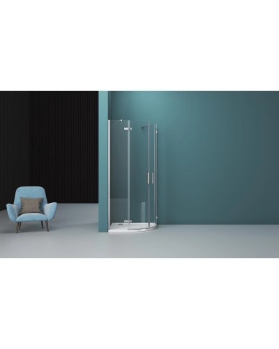 Душевой уголок 80х80 см BelBagno Kraft KRAFT-R-2-80-C-Cr прозрачное