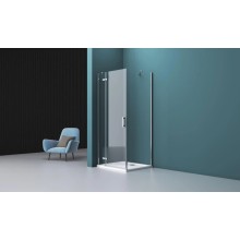 Душевой уголок 80х100 см BelBagno Kraft KRAFT-AH-12-80/100-C-Cr-L прозрачное