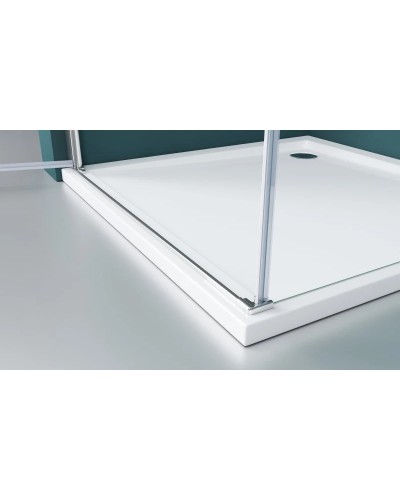 Душевой уголок 80х100 см BelBagno Etna ETNA-AH-1-80/100-C-Cr прозрачное