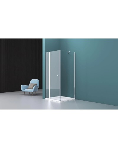 Душевой уголок 120х100 см BelBagno Etna ETNA-AH-12-120/100-C-Cr прозрачное