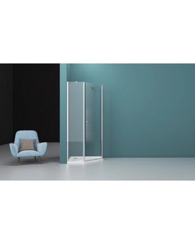 Душевой уголок 80х80 см BelBagno Etna ETNA-P-1-80-C-Cr прозрачное