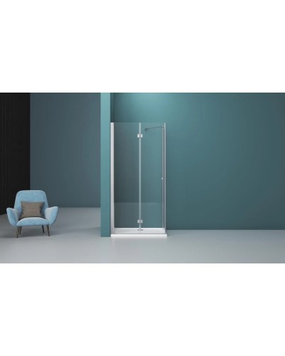 Душевой уголок 80х100 см BelBagno Albano ALBANO-ASH-1-80/100-C-Cr прозрачное