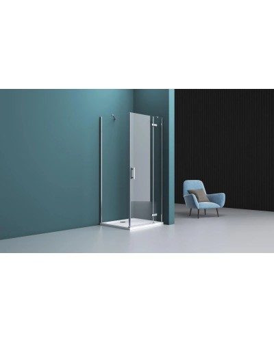 Душевой уголок 90х100 см BelBagno Kraft KRAFT-AH-12-90/100-C-Cr-R прозрачное