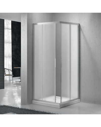 Душевой уголок 95х95 см BelBagno Sela SELA-A-2-95-P-Cr текстурное стекло
