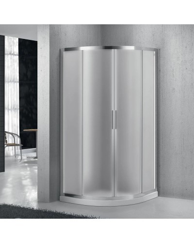 Душевой уголок 80х80 см BelBagno Sela SELA-R-2-80-P-Cr текстурное стекло