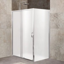 Душевой уголок 110-125x90 см BelBagno UNIQUE-AH-1-110/125-90-M-Cr матовое