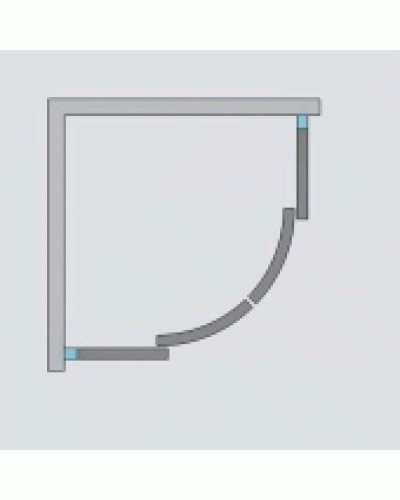 Душевой уголок Radaway Premium Plus A 1900 85x85 профиль Хром стекло прозрачное