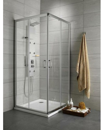 Душевой уголок Radaway Premium Plus C 1900 100x100 30443-01-01N профиль Хром стекло прозрачное