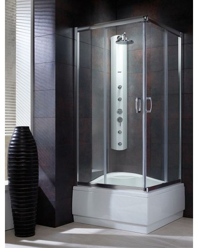 Душевой уголок Radaway Premium Plus C 1700 80x80 30461-01-01N профиль Хром стекло прозрачное