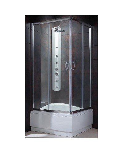 Душевой уголок Radaway Premium Plus C 1700 80x80 30461-01-01N профиль Хром стекло прозрачное