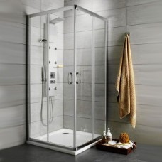 Душевой уголок Radaway Premium Plus D 1900 90x100 профиль Хром стекло прозрачное