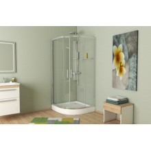 Душевой уголок Bravat Line 90x90 BS090.1201A профиль Хром стекло прозрачное