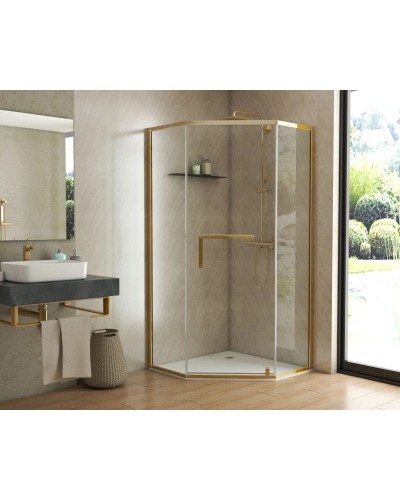 Душевой уголок 99х99 см Grossman Pragma PR-100GD прозрачное