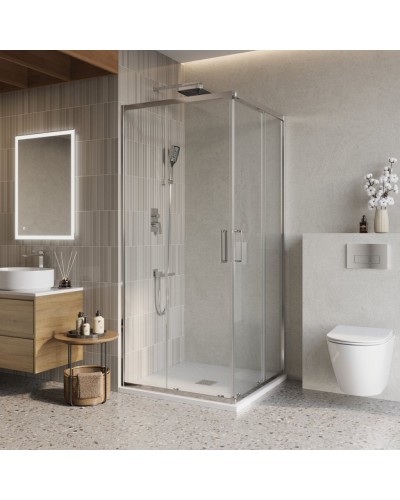 Душевой уголок BelBagno LUCE-A-2-80-C-Cr