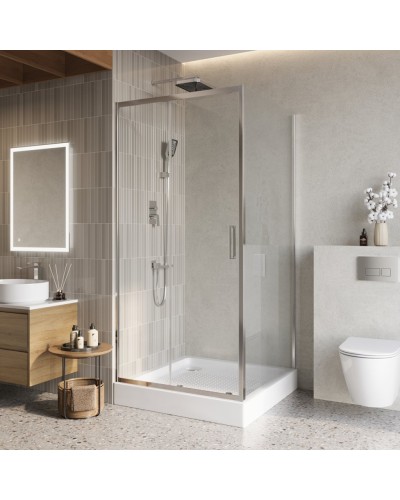 Душевой уголок BelBagno LUCE-A-1-100/100-C-Cr