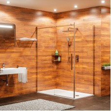 Душевой уголок WasserKRAFT Alme 120х90 15R07 профиль Хром стекло прозрачное