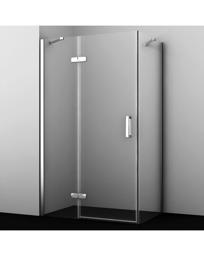 Душевой уголок WasserKRAFT Aller 120х80 10H06L профиль Хром стекло прозрачное