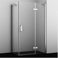 Душевой уголок WasserKRAFT Aller 120х80 R 10H06RWHITE профиль Хром стекло прозрачное
