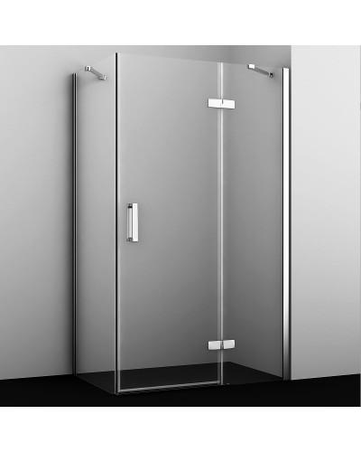 Душевой уголок WasserKRAFT Aller 120х80 R 10H06RWHITE профиль Хром стекло прозрачное