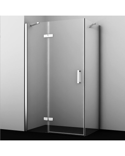 Душевой уголок WasserKRAFT Aller 120х90 L 10H07LWHITE профиль Хром стекло прозрачное