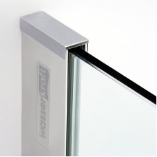 Душевой уголок WasserKRAFT Aller 120х80 L 10H06LBLACK профиль Хром стекло прозрачное