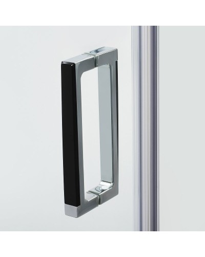 Душевой уголок WasserKRAFT Aller 120х80 L 10H06LBLACK профиль Хром стекло прозрачное