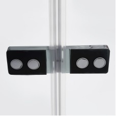 Душевой уголок WasserKRAFT Aller 120х80 L 10H06LBLACK профиль Хром стекло прозрачное