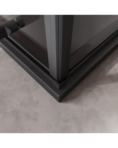 Душевой уголок CEZARES LINER-A-1-90-C-NERO-R правый