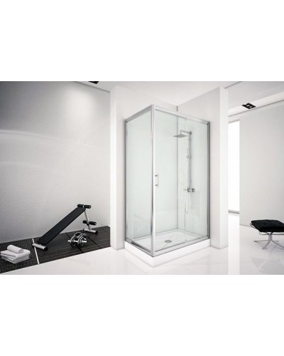 Душевой уголок Aquanet Alfa NAA1131 150x80 профиль Хром стекло Прозрачное