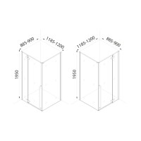 Душевой уголок 120x90 см IDDIS Slide SLI6BS2i23 прозрачное