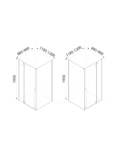 Душевой уголок 120x90 см IDDIS Slide SLI6BS2i23 прозрачное
